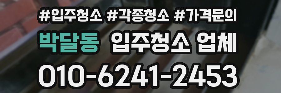 박달동 입주청소 업체