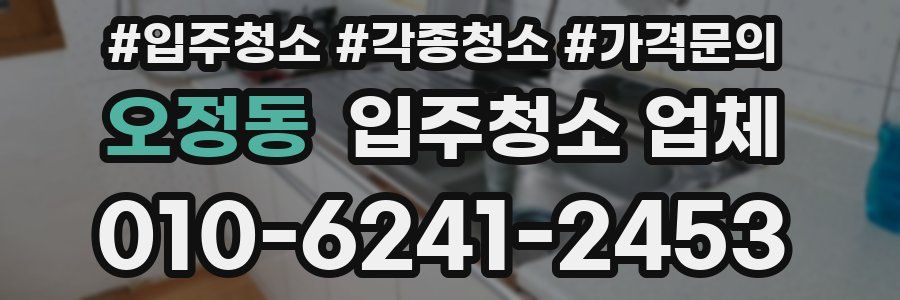 오정동 입주청소 업체