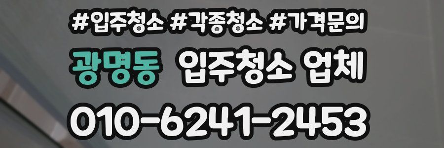 광명동 입주청소 업체
