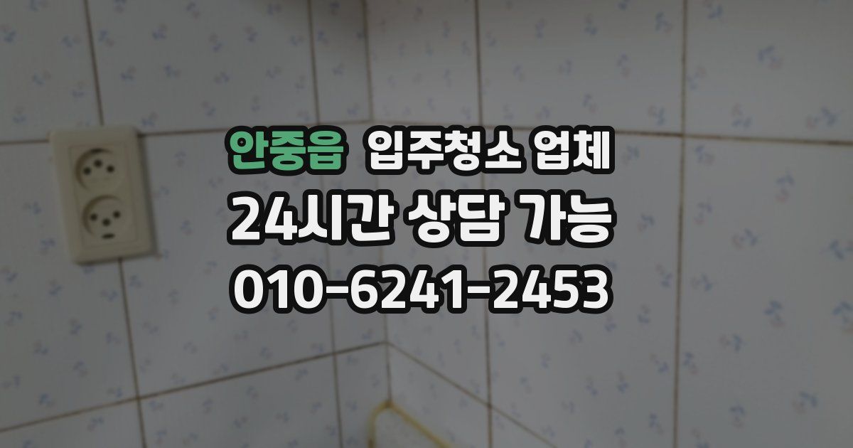 안중읍 입주청소 업체