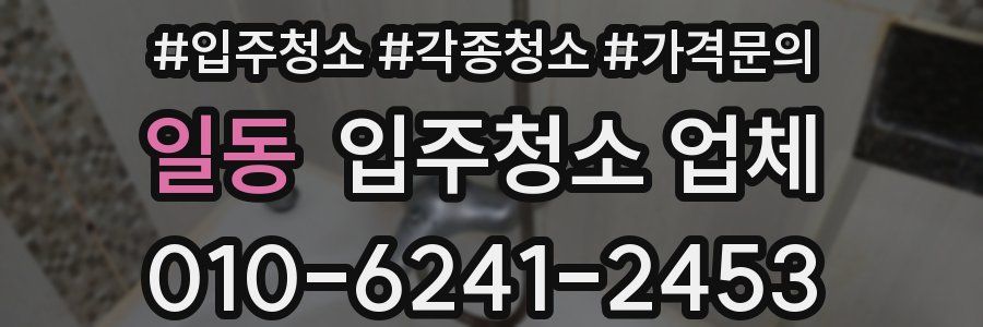 일동 입주청소 업체