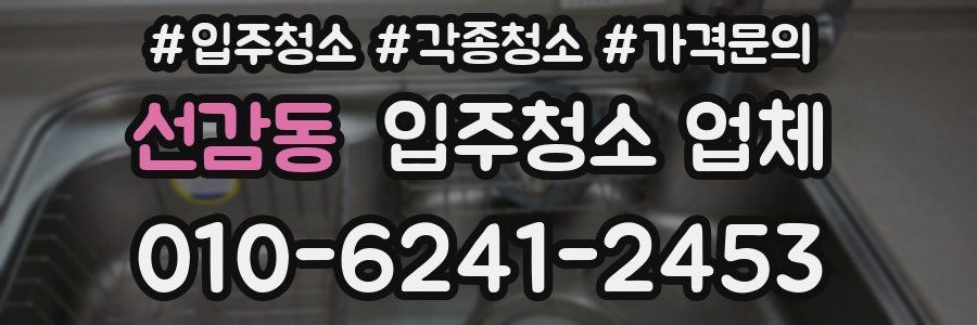 선감동 입주청소 업체