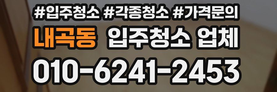 내곡동 입주청소 업체