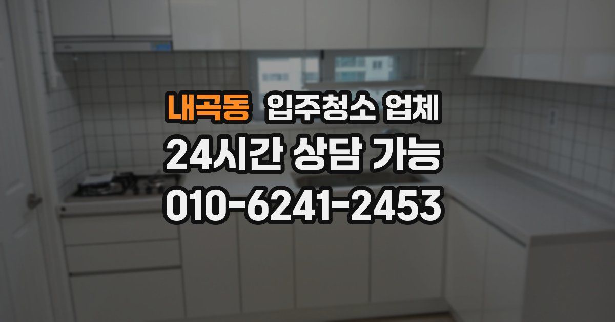내곡동 입주청소 업체