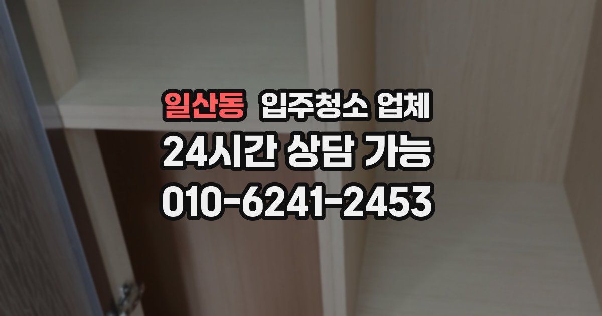 일산동 입주청소 업체