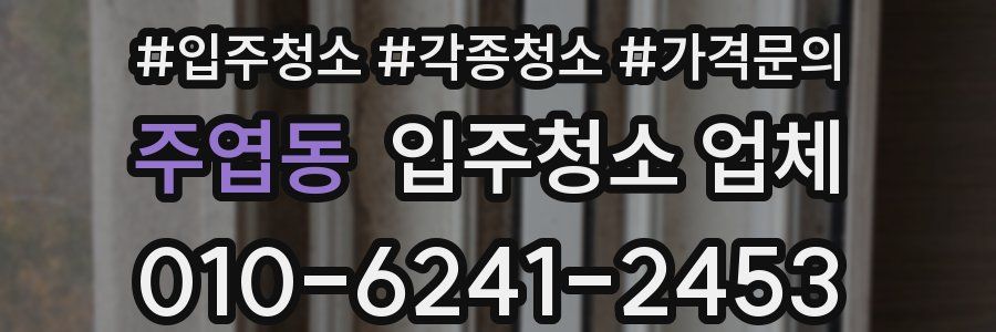 주엽동 입주청소 업체