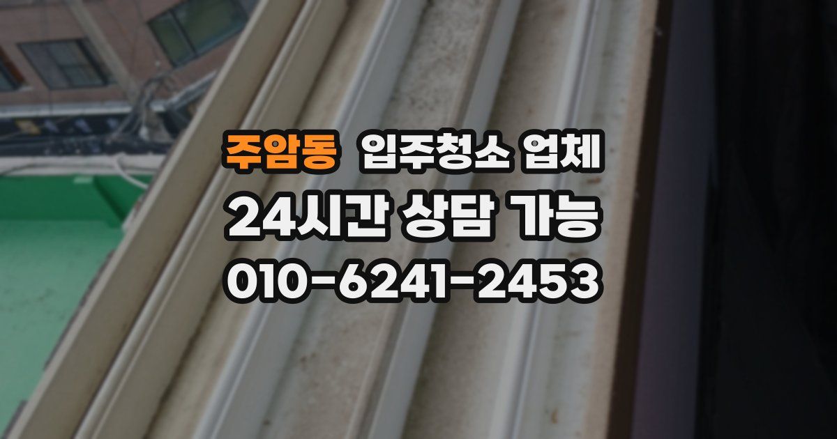 주암동 입주청소 업체