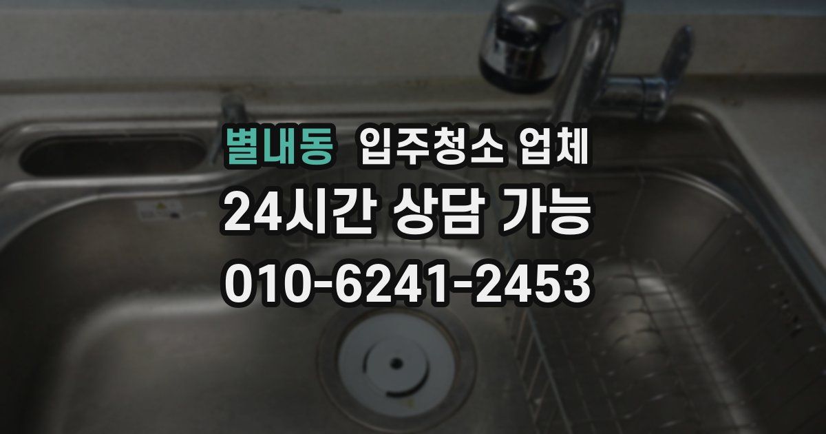 별내동 입주청소 업체