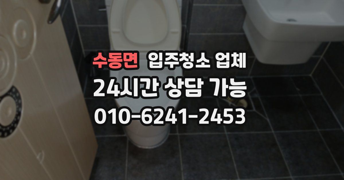 수동면 입주청소 업체