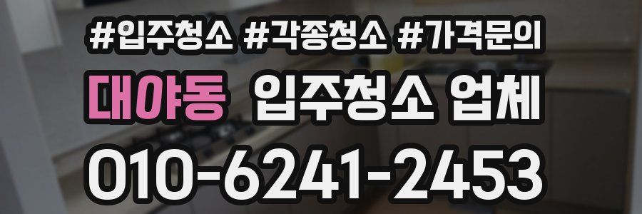 대야동 입주청소 업체