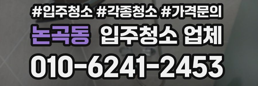 논곡동 입주청소 업체