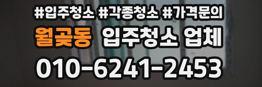 월곶동 입주청소 업체