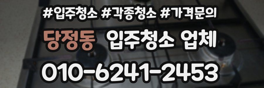 당정동 입주청소 업체