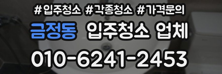 금정동 입주청소 업체