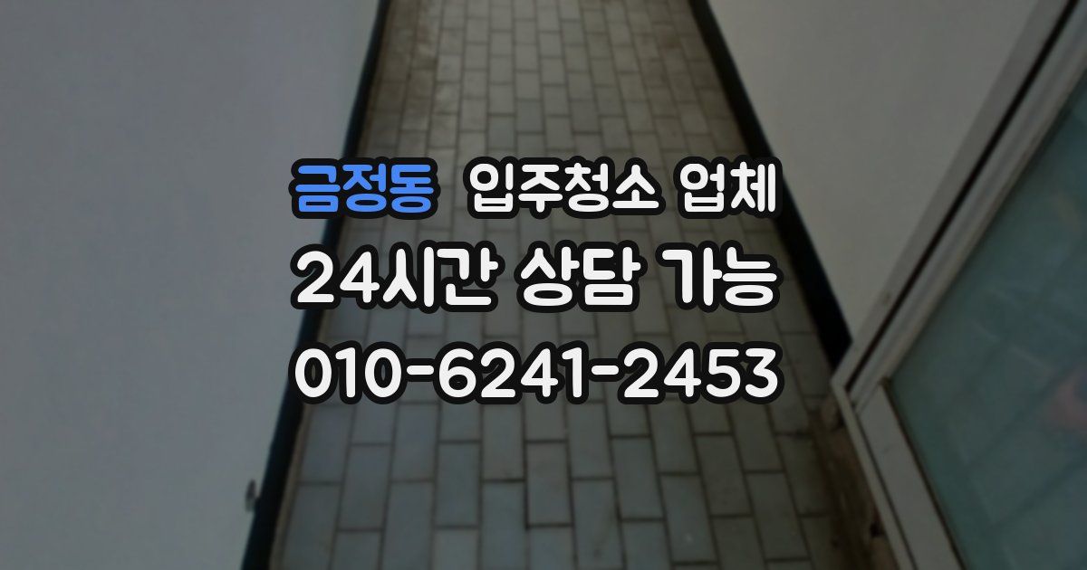 금정동 입주청소 업체