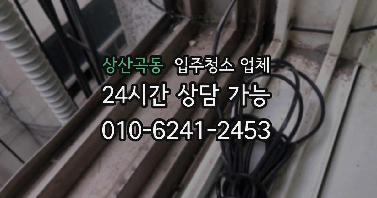 상산곡동 입주청소 업체