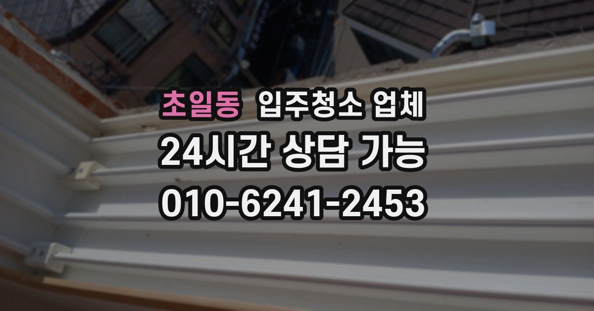 초일동 입주청소 업체
