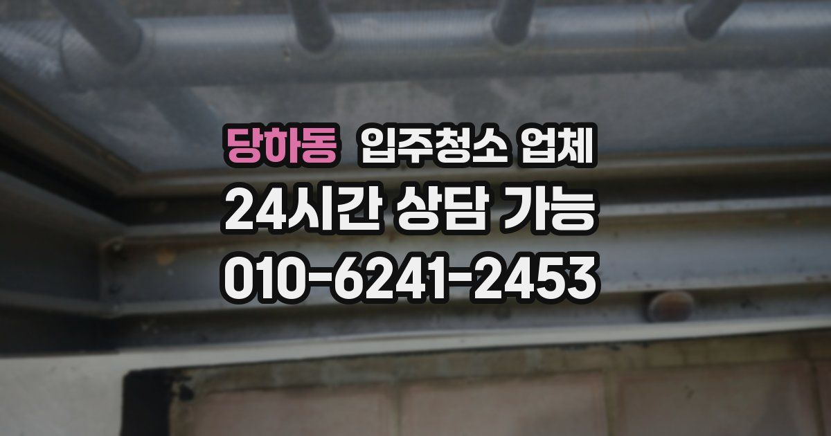 당하동 입주청소 업체