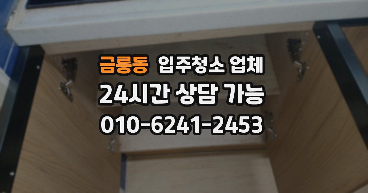 금릉동 입주청소 업체