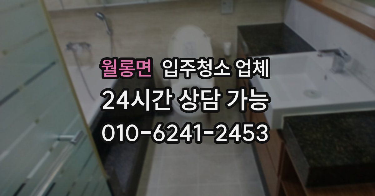 월롱면 입주청소 업체