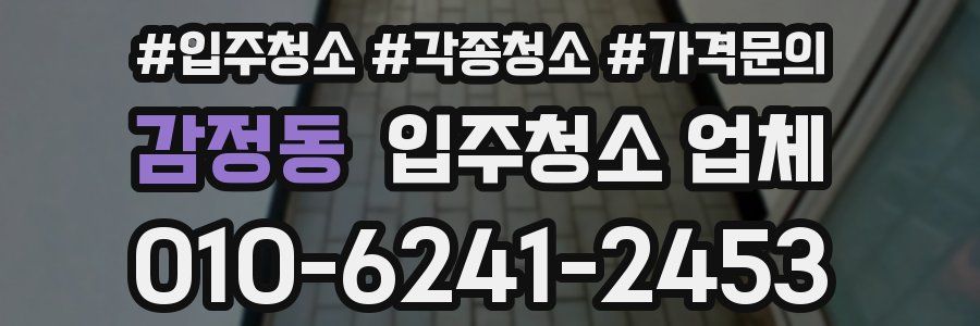 감정동 입주청소 업체