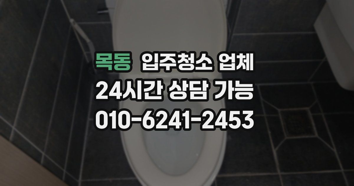목동 입주청소 업체