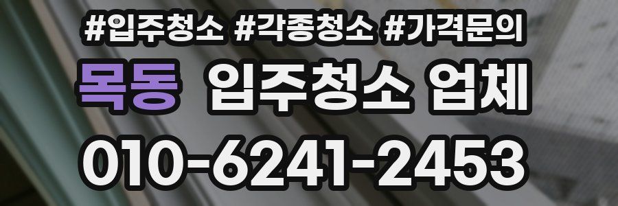 목동 입주청소 업체