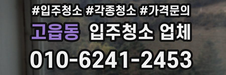 고읍동 입주청소 업체