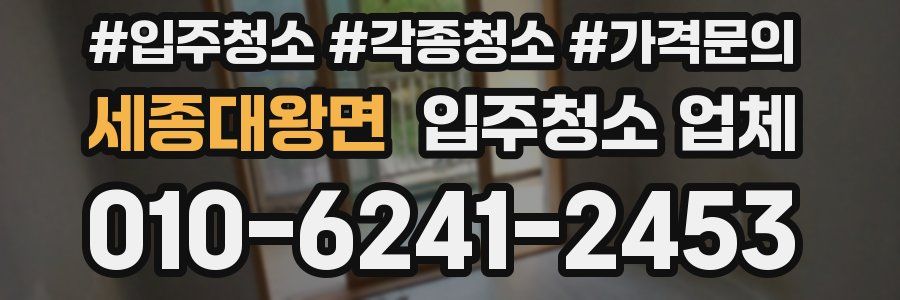 세종대왕면 입주청소 업체