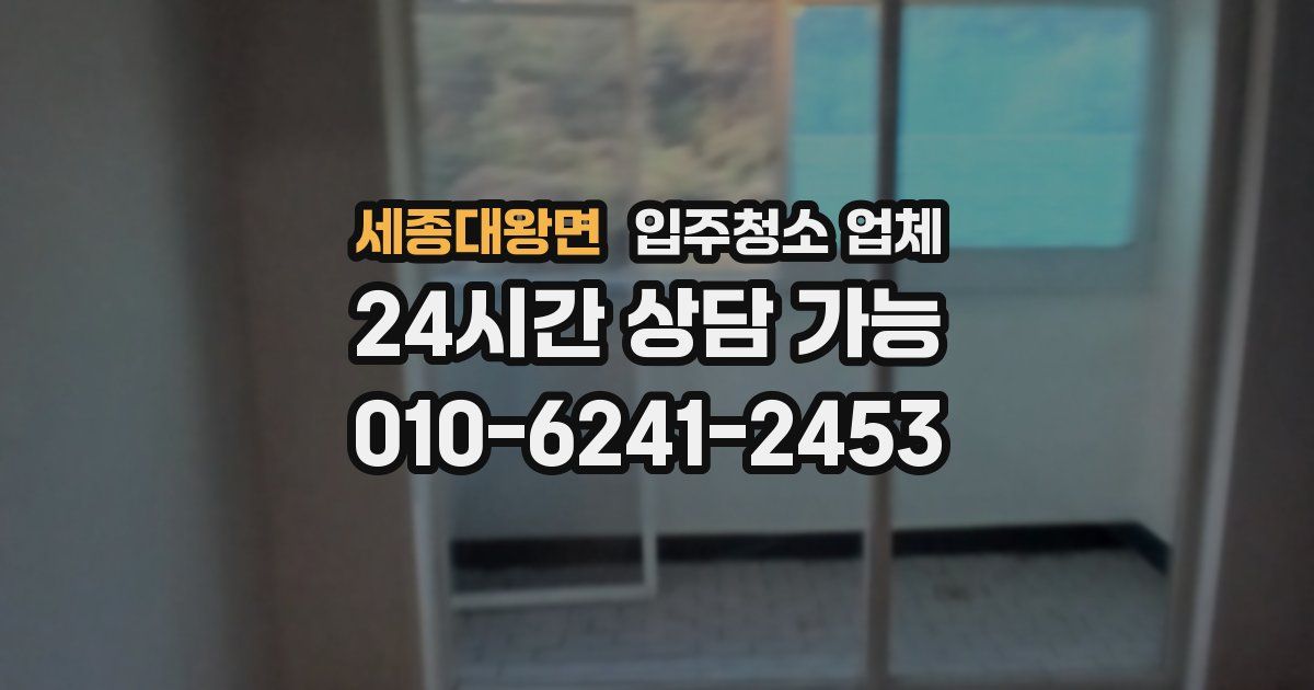 세종대왕면 입주청소 업체