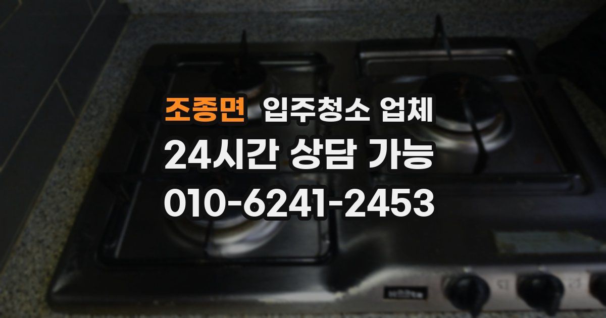 조종면 입주청소 업체