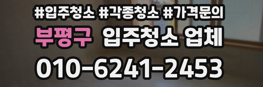 부평구 입주청소 업체