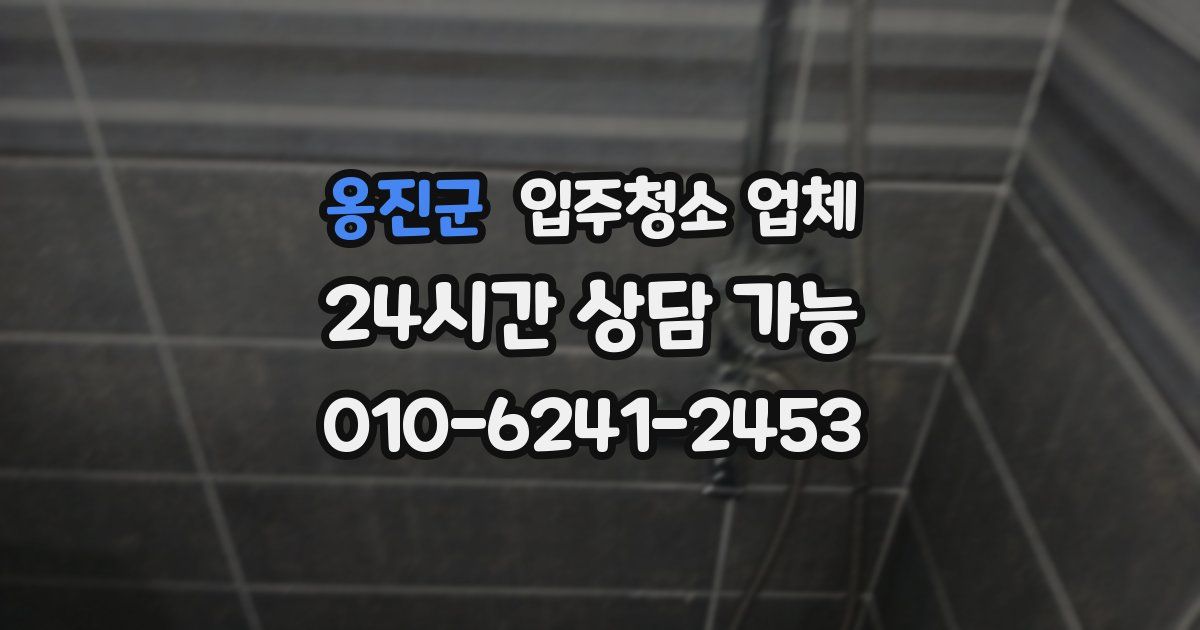 옹진군 입주청소 업체