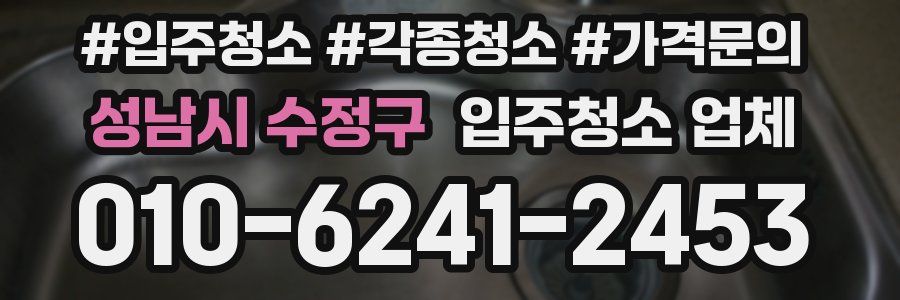 성남시 수정구 입주청소 업체