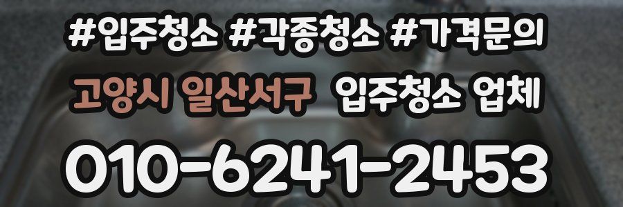 고양시 일산서구 입주청소 업체