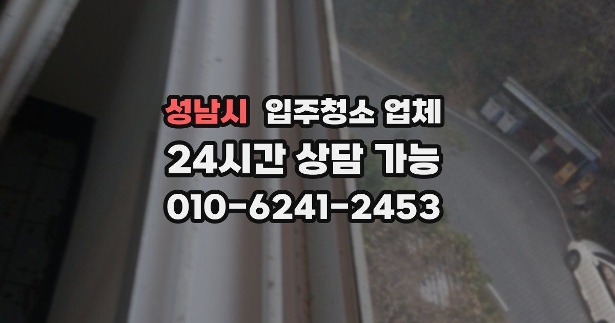 성남시 입주청소 업체
