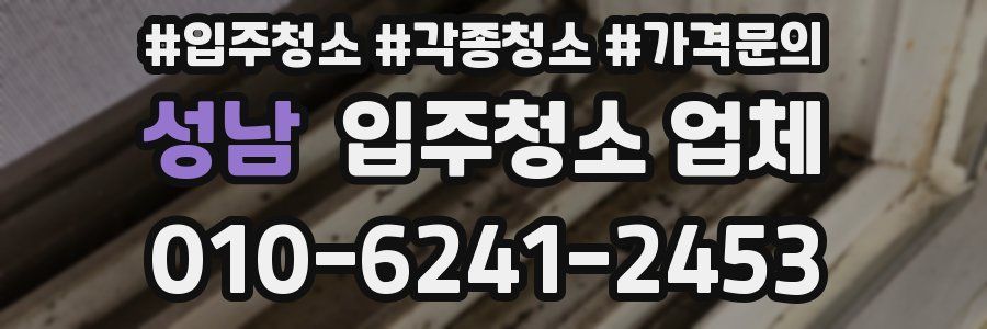 성남 입주청소 업체