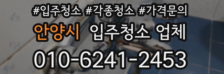 안양시 입주청소 업체