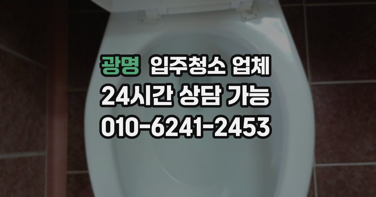 광명 입주청소 업체