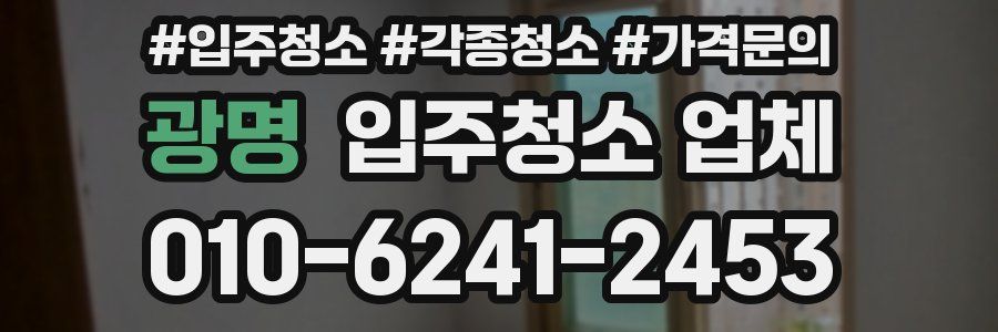 광명 입주청소 업체