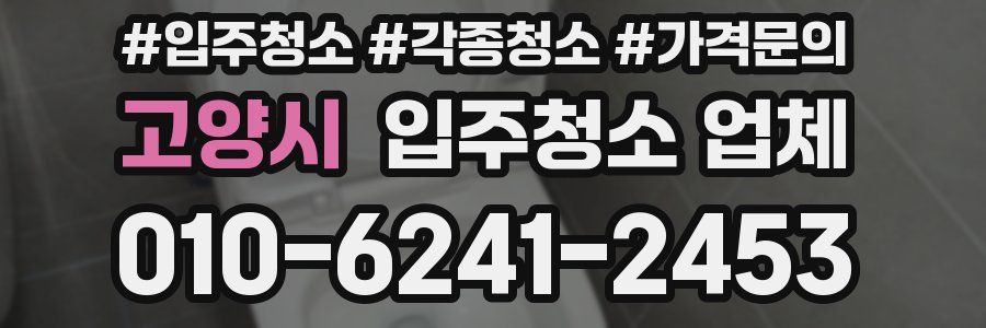 고양시 입주청소 업체
