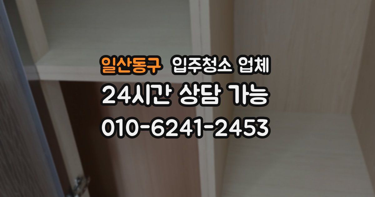 일산동구 입주청소 업체