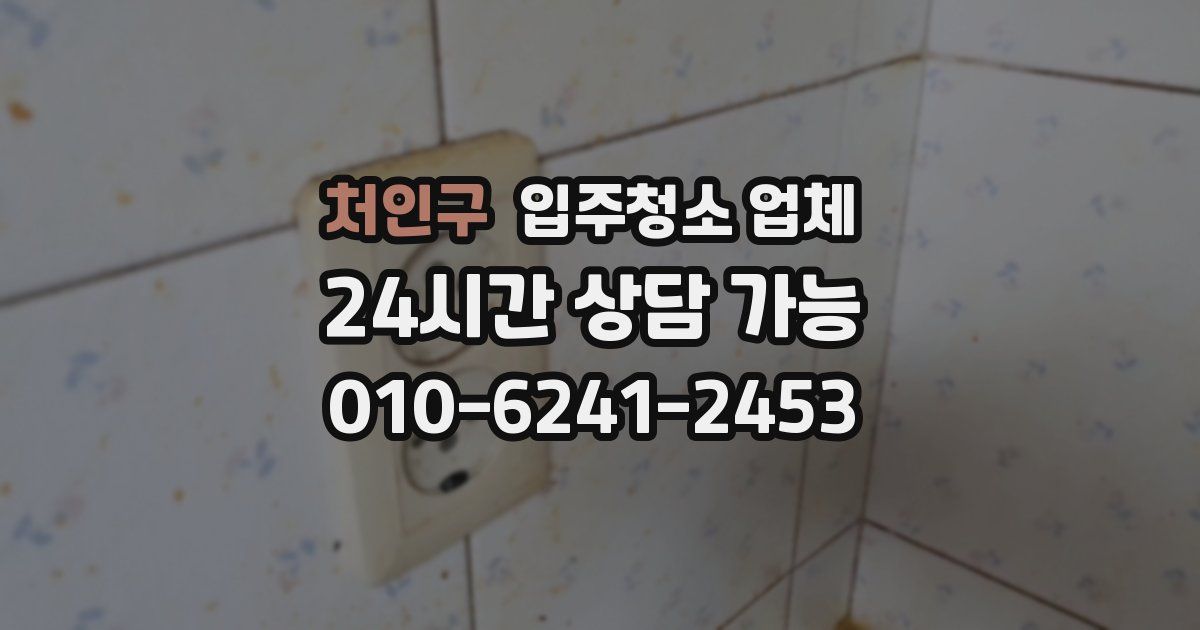 처인구 입주청소 업체