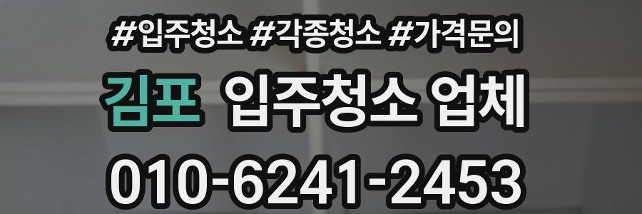 김포 입주청소 업체