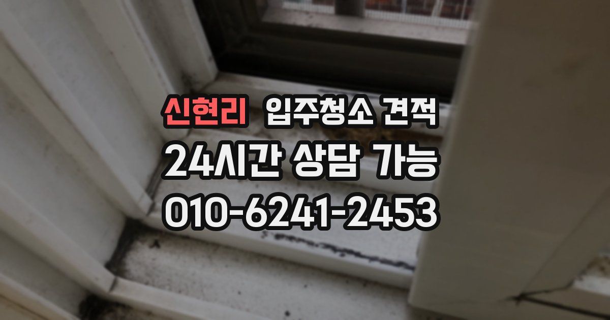 신현리 입주청소 견적