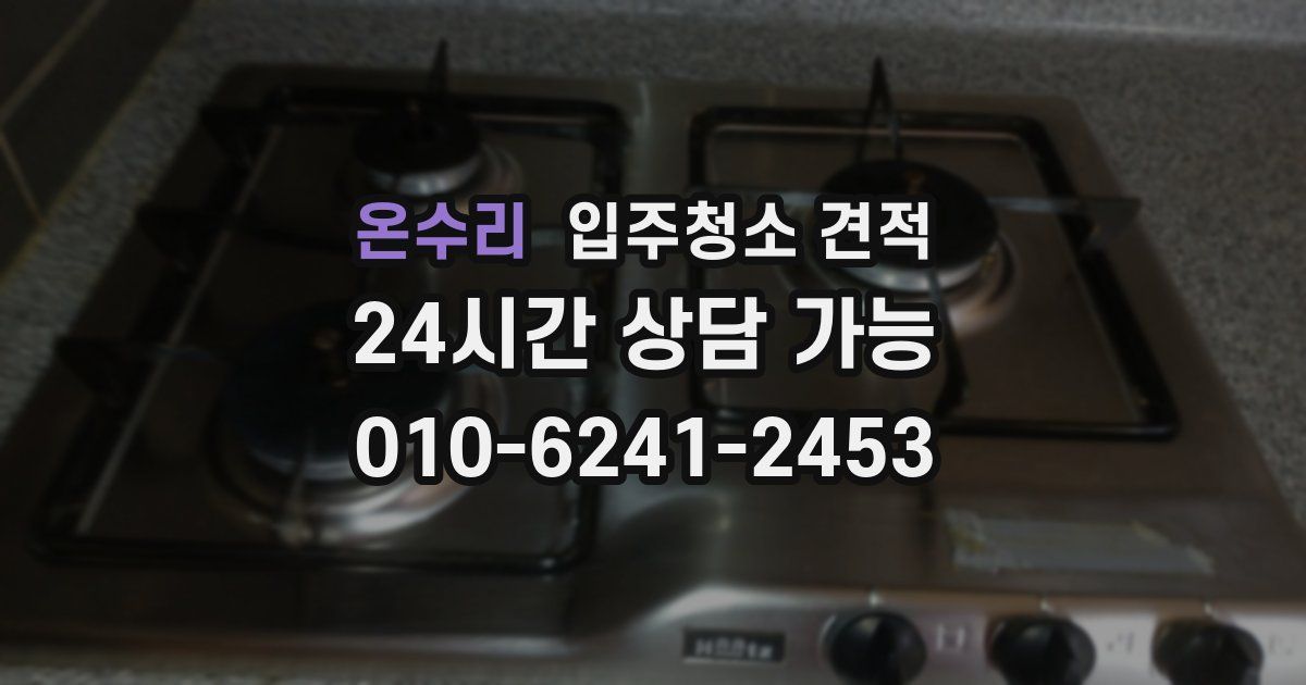 온수리 입주청소 견적