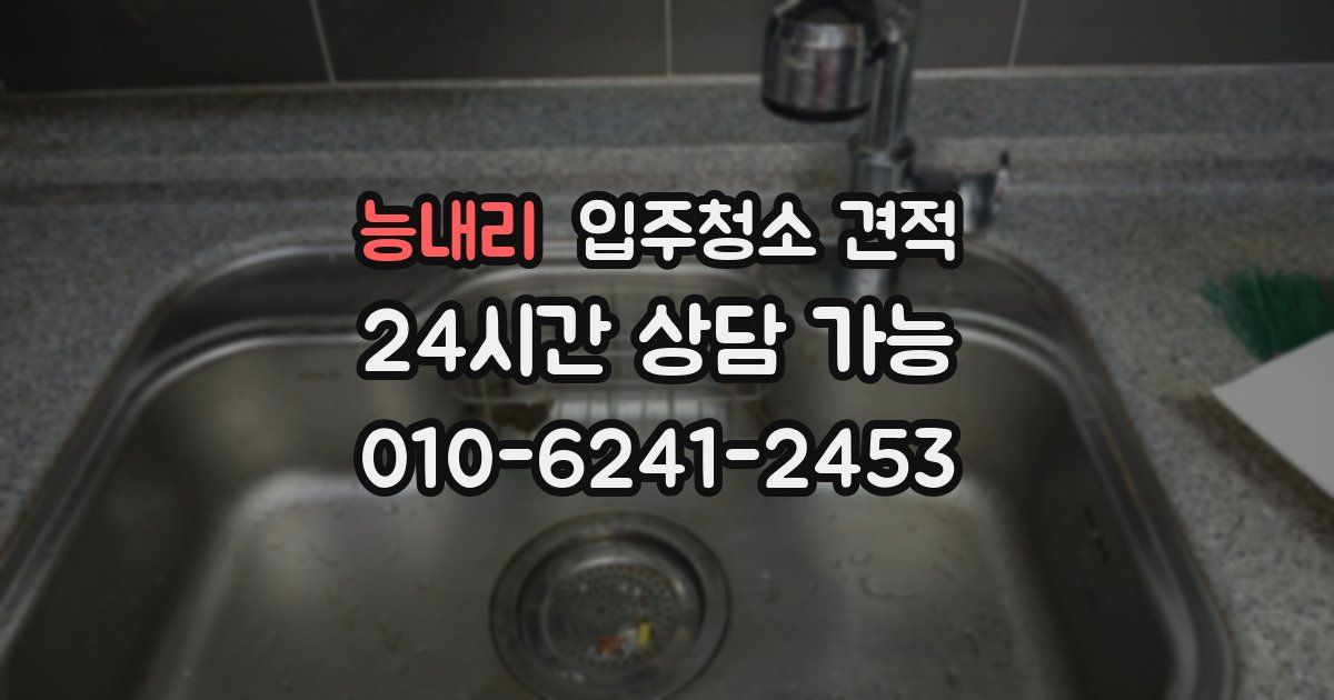 능내리 입주청소 견적