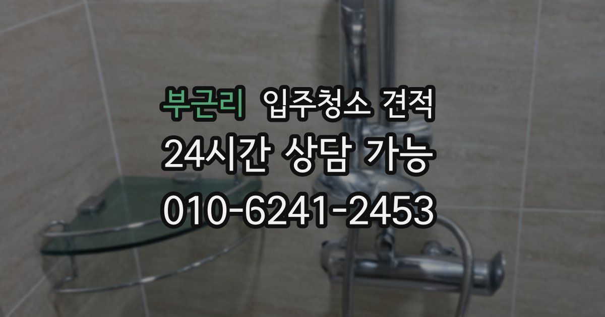 부근리 입주청소 견적