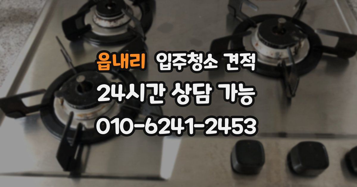 읍내리 입주청소 견적