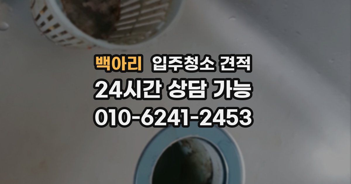 백아리 입주청소 견적